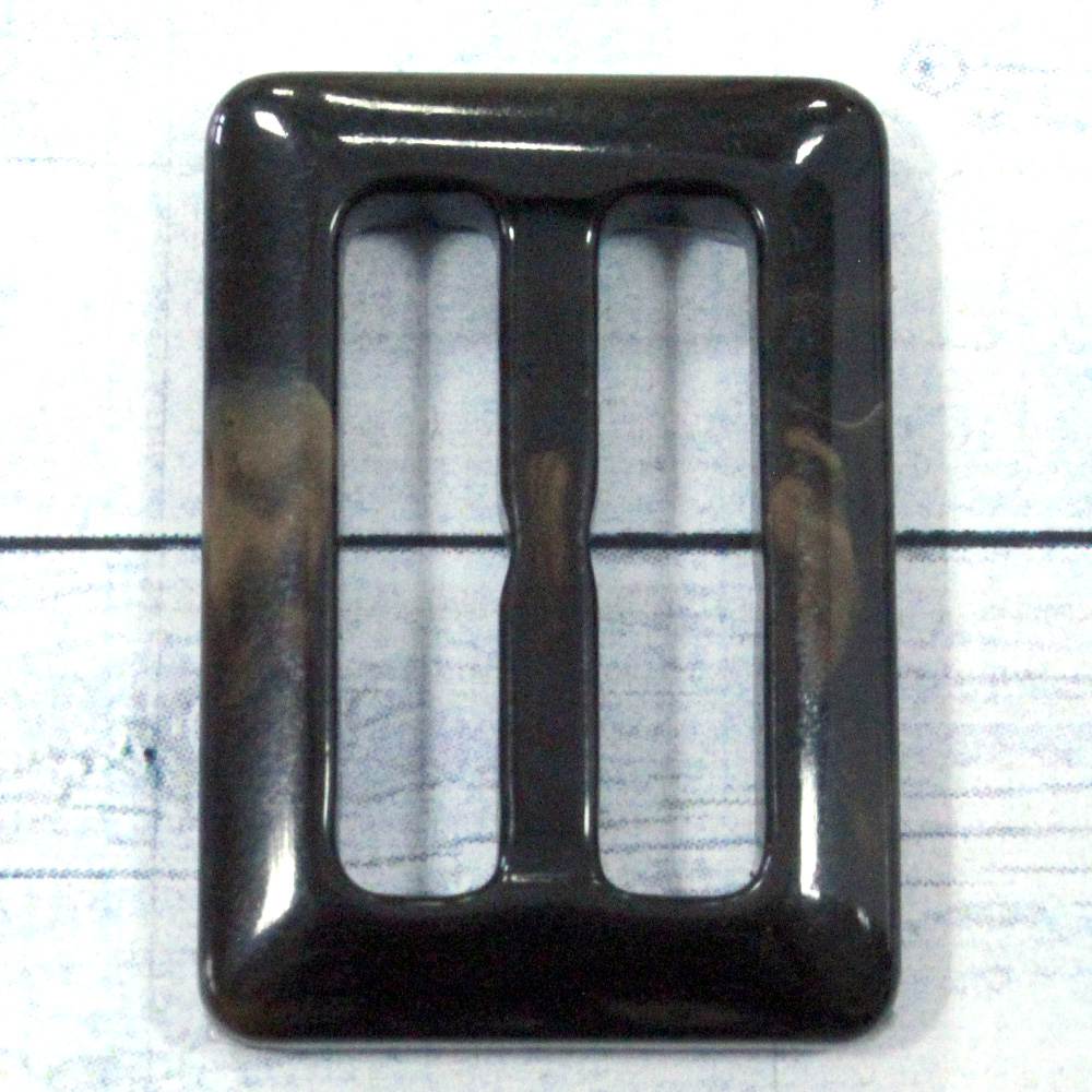 Пряжка арт.FG 85 15*25 мм прямоугольник коричневый пластик (40 шт/уп.)