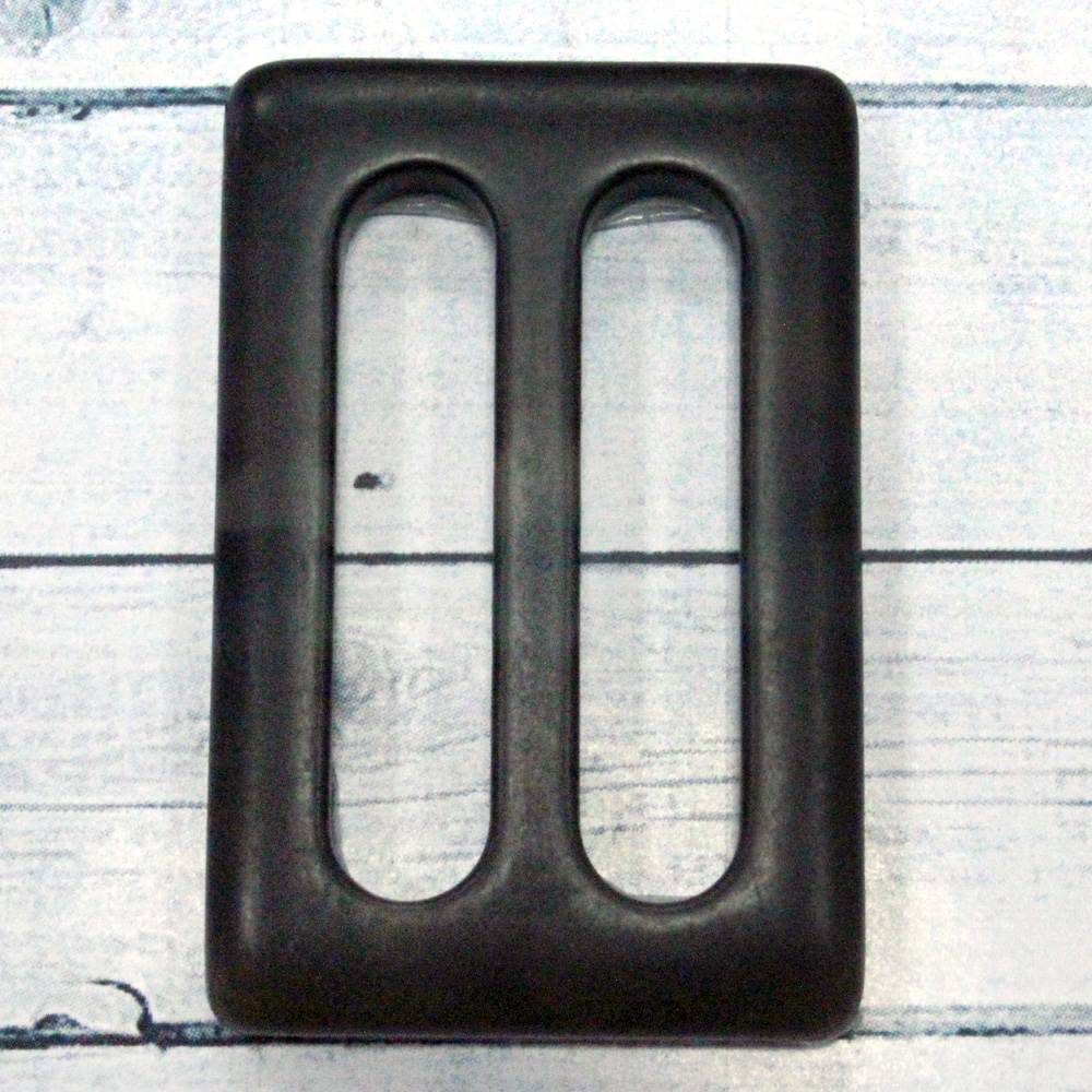 Пряжка арт.FG 94 2*3,5 см прямоугольник коричневый пластик (100 шт/уп.)